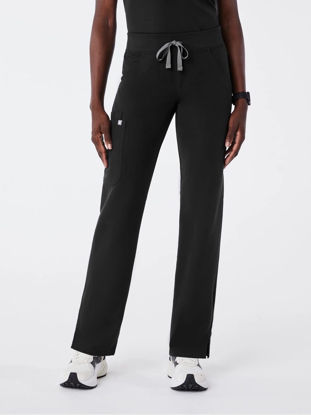 FIGS Kade Straight Leg Scrub Pants Black XL Tall